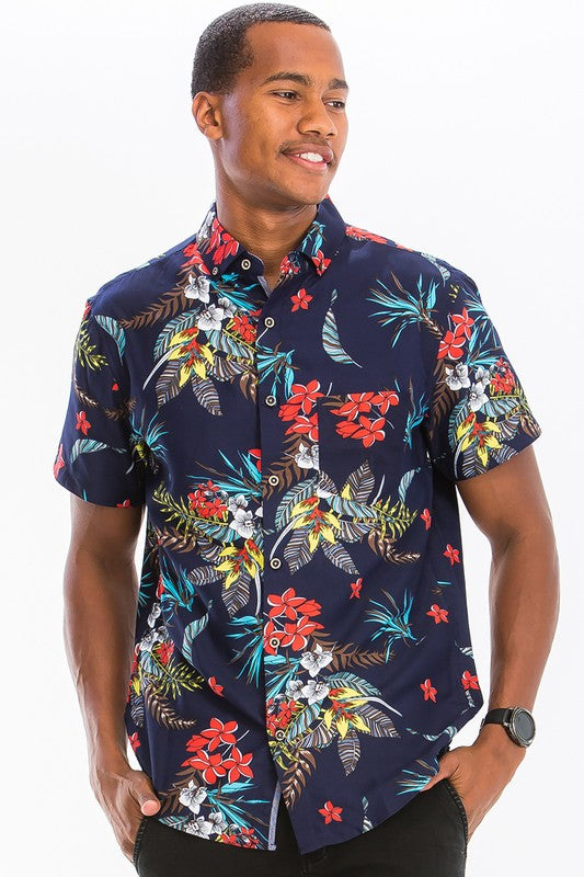 HAWAIIAN BUTTON DOWN SHIRT