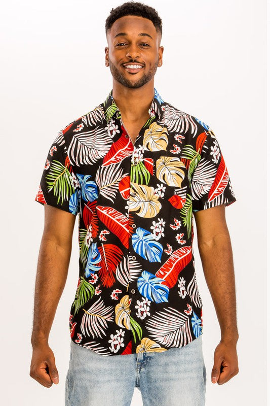 PRINT HAWAIIAN SHIRT