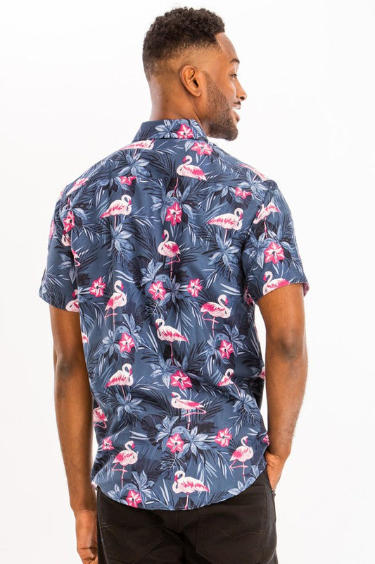 PRINT HAWAIIAN SHIRT