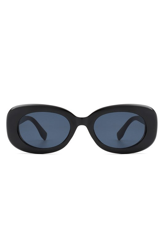 Oval Retro 90s Round Narrow Vintage Sunglasses