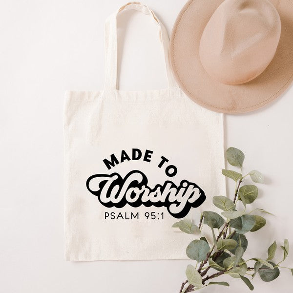 Retro Made to Worship Tote