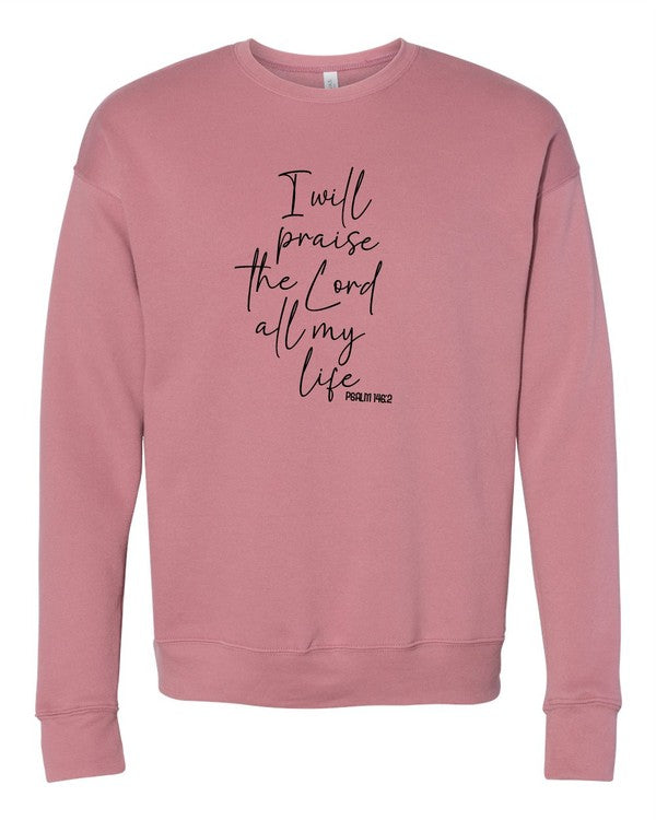 I Will Praise The Lord Premium Sweatshirt