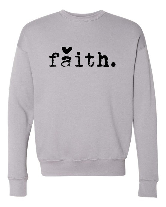 Faith Heart Premium Crewneck Sweatshirt