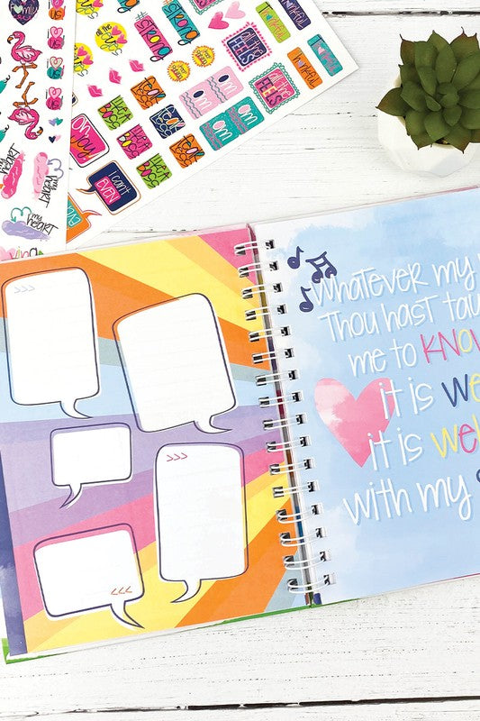 Faith-Based Gratitude Journal w Stickers 52-Week