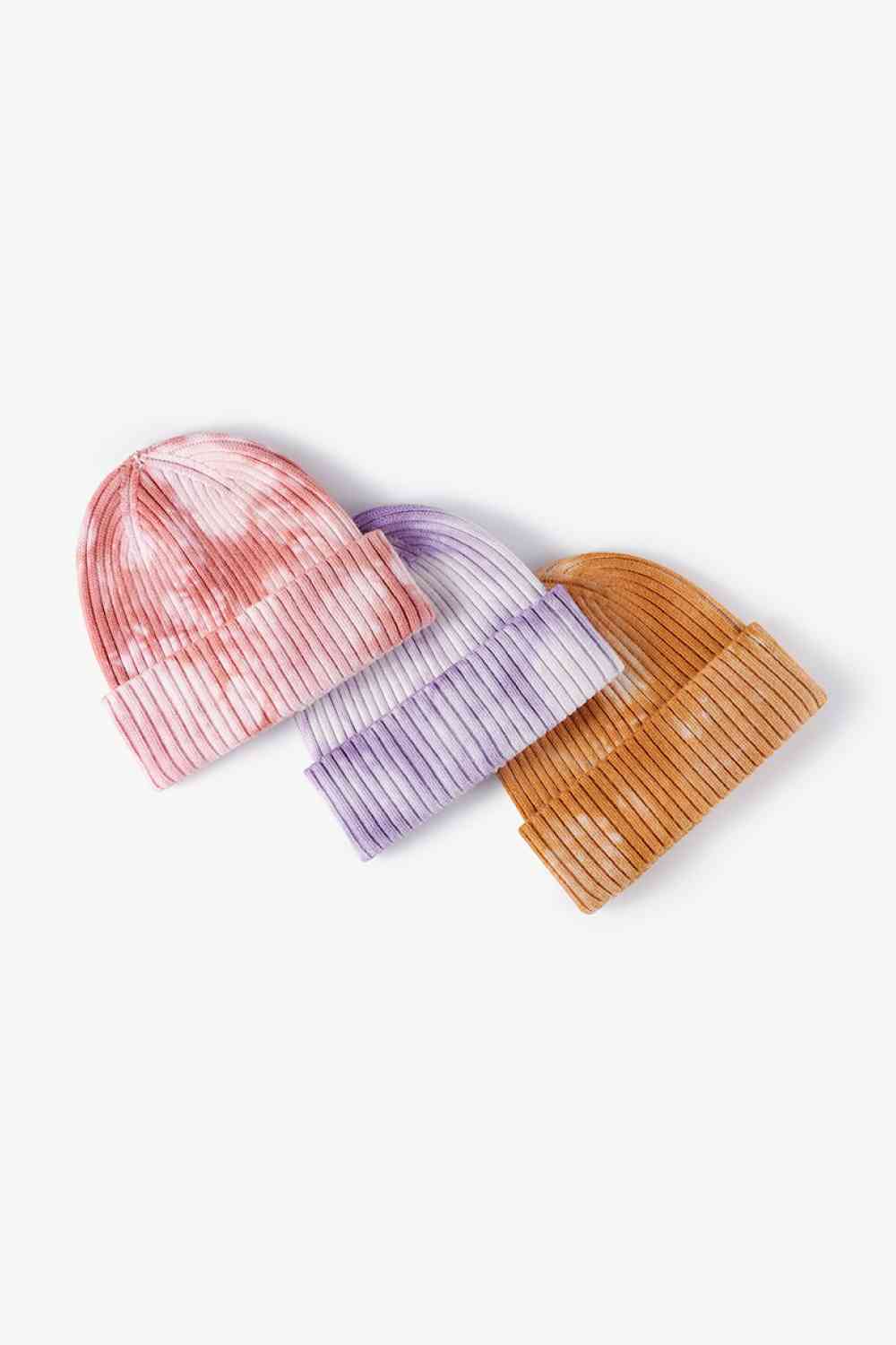 Tie-Dye Ribbed Cuffed Beanie