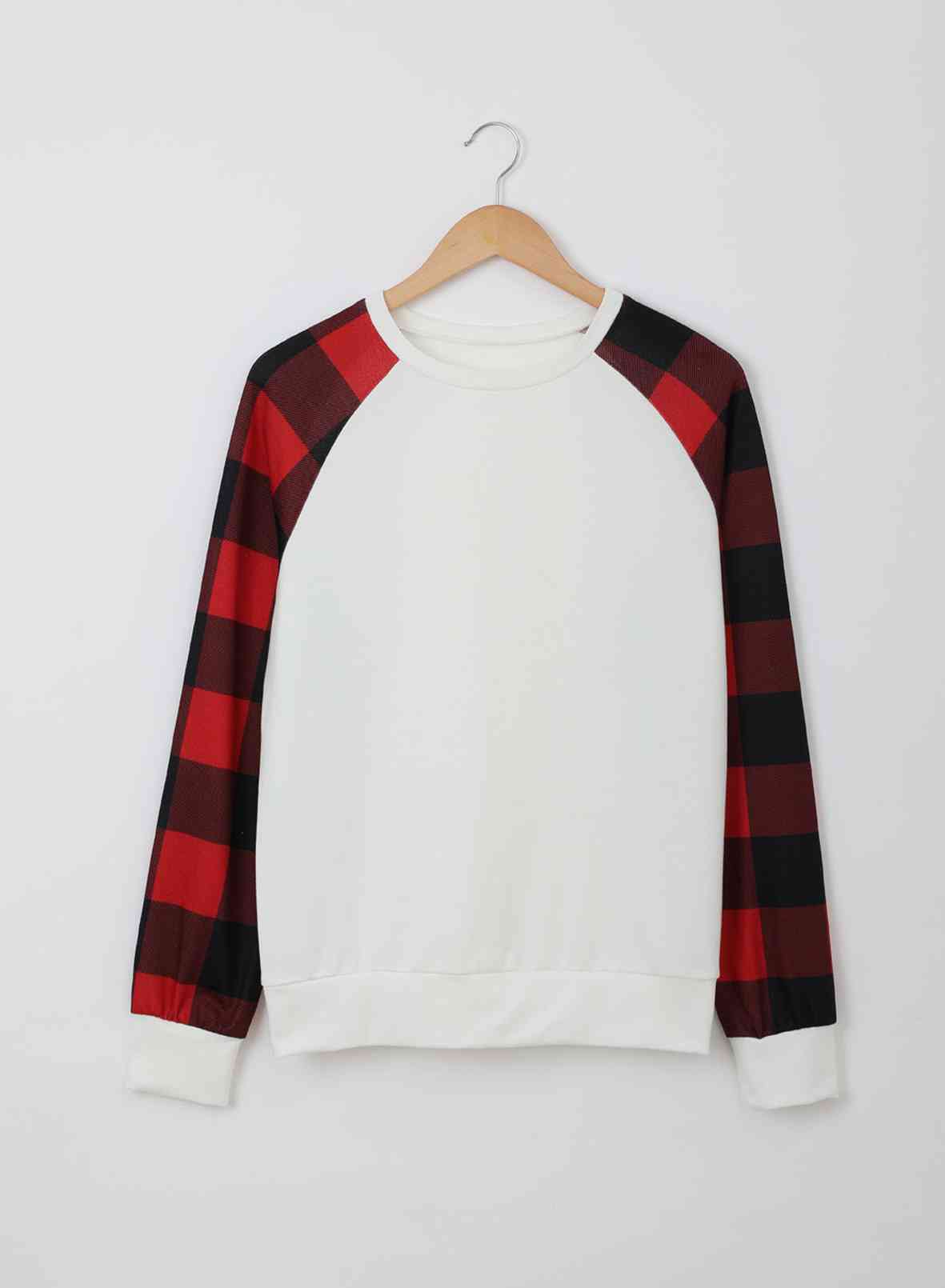 Christmas Buffalo Plaid Long Sleeve Sweatshirt