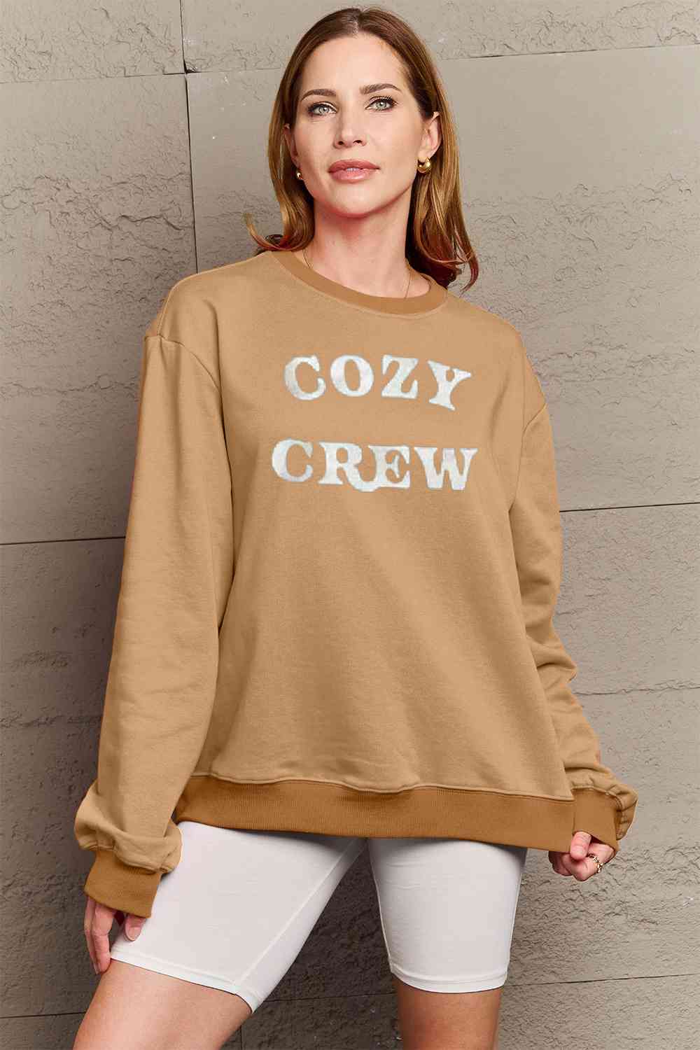 Simply Love Full Size COZY GREW Graphic Sweatshirt