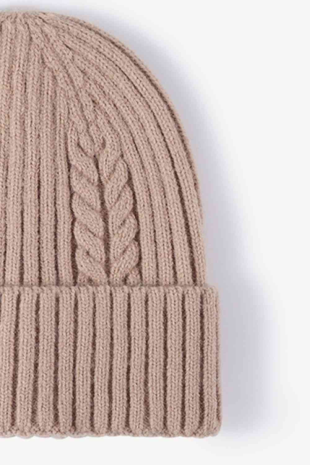 Cable-Knit Cuff Beanie