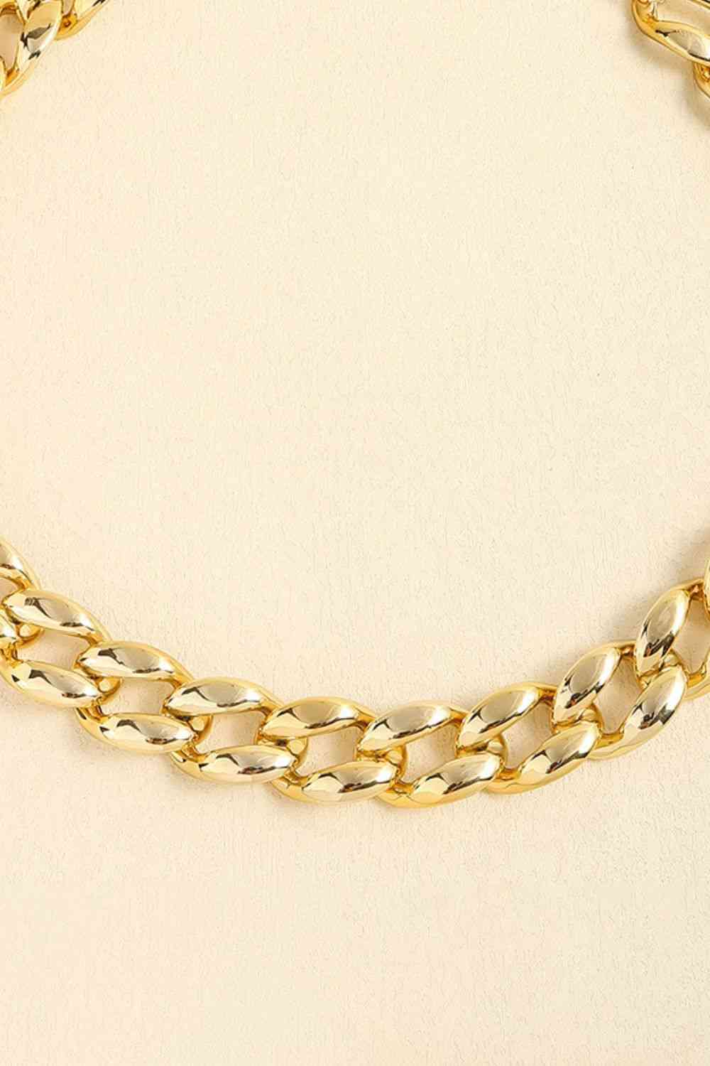 1" Width Acrylic Curb Chain Belt