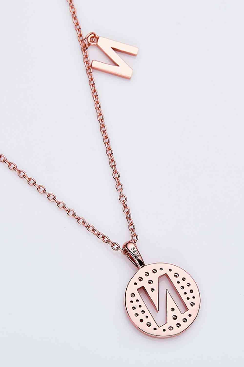 Adored Moissanite K to T Pendant Necklace