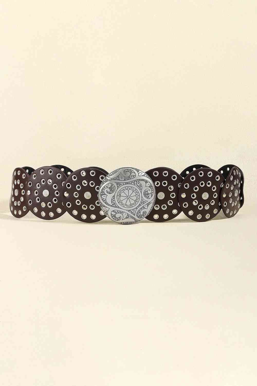 Vintage PU Leather Wide Belt