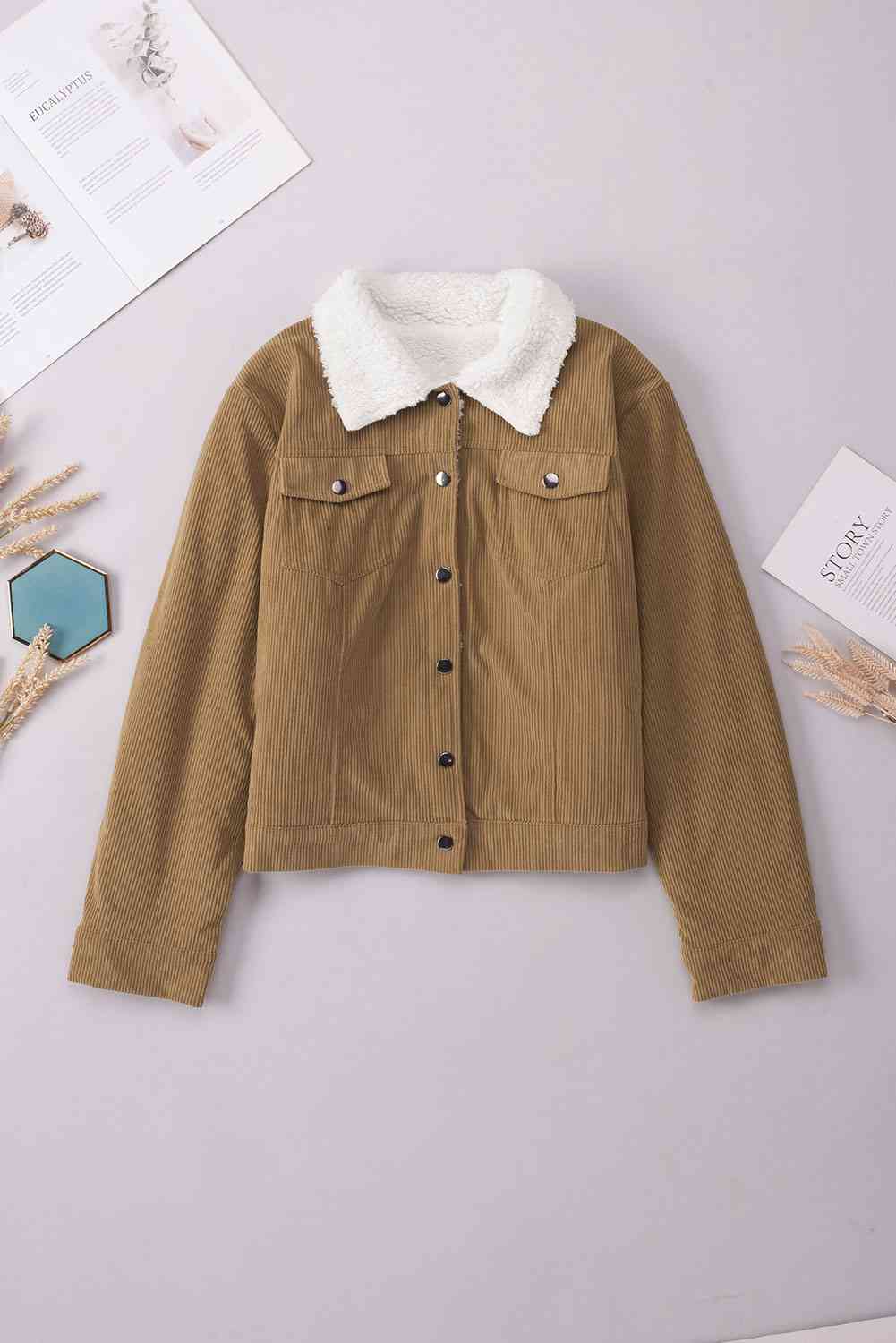 Snap Down Collared Jacket